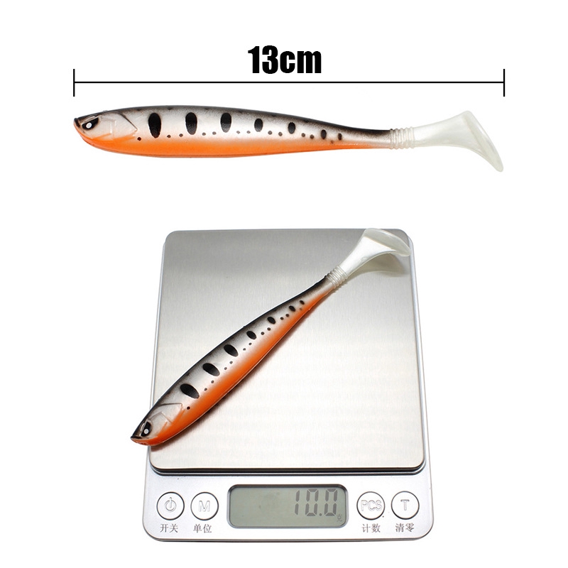 Mồi câu cá nhân tạo 3D làm bằng PVC 13cm / 10g có móc câu