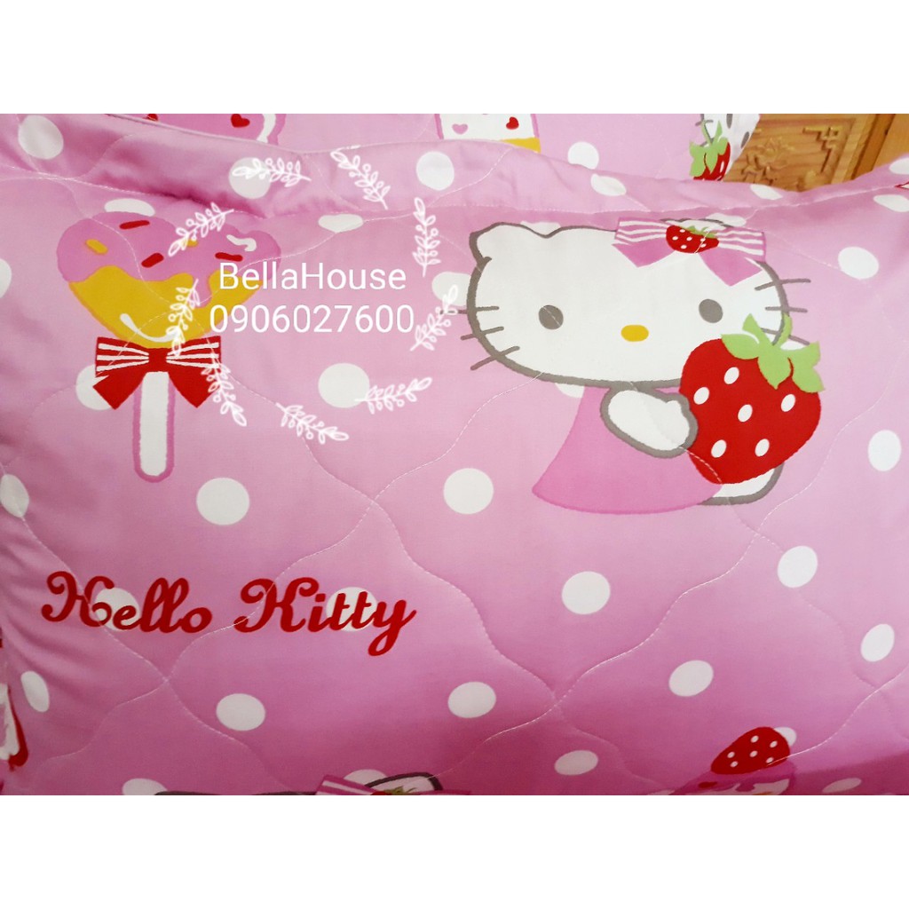 Bộ ga bọc Hello Kitty hồng