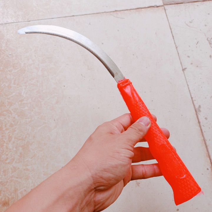 Liềm răng cưa thép mangan dùng cắt cỏ cắt rau gặt lúa siêu cứng siêu nhẹ