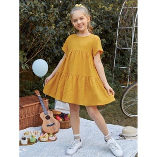 Váy Muslin cộc tay