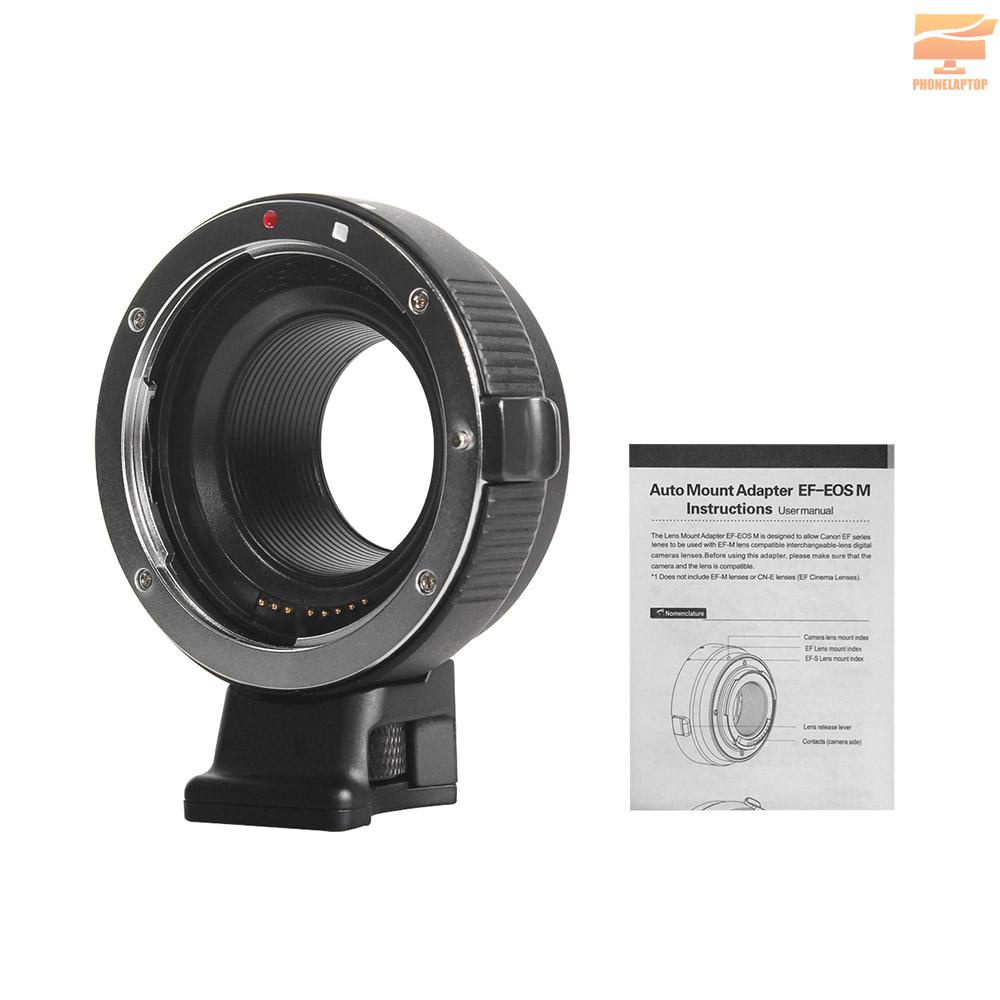 Ngàm Chuyển Đổi Ống Kính Máy Ảnh Cm-Ef-Eosm Kèm Chức Năng Is Cho Canon Ef / Ef-S Lens Sang Fit For Canon Eos M1 M2 M3 M5 M6 M10