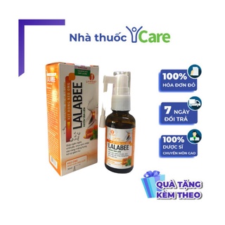 Xịt họng keo ong Lalabee - hỗ trợ giảm ho, giảm đau rát họng, viêm họng...