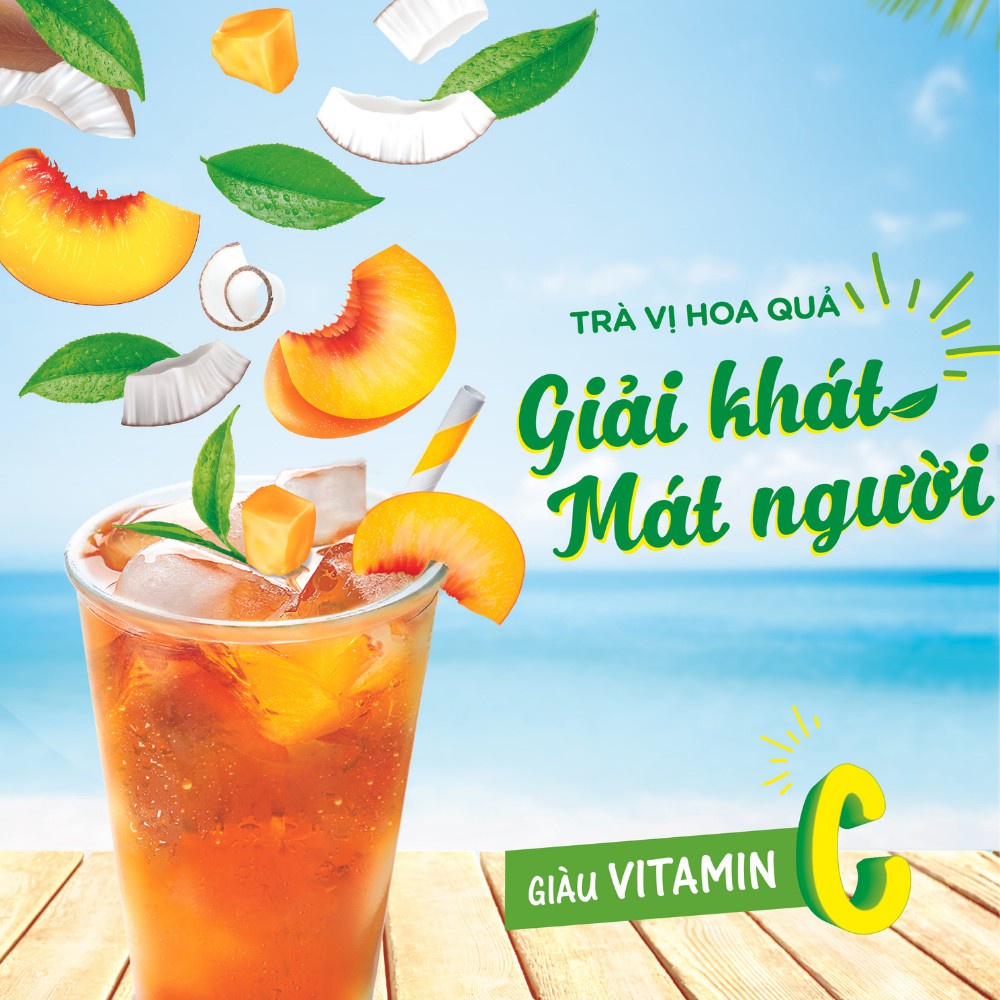 Trà Nestea vị Hoa quả  + Tặng kèm 1 gói Trà Chanh 12g