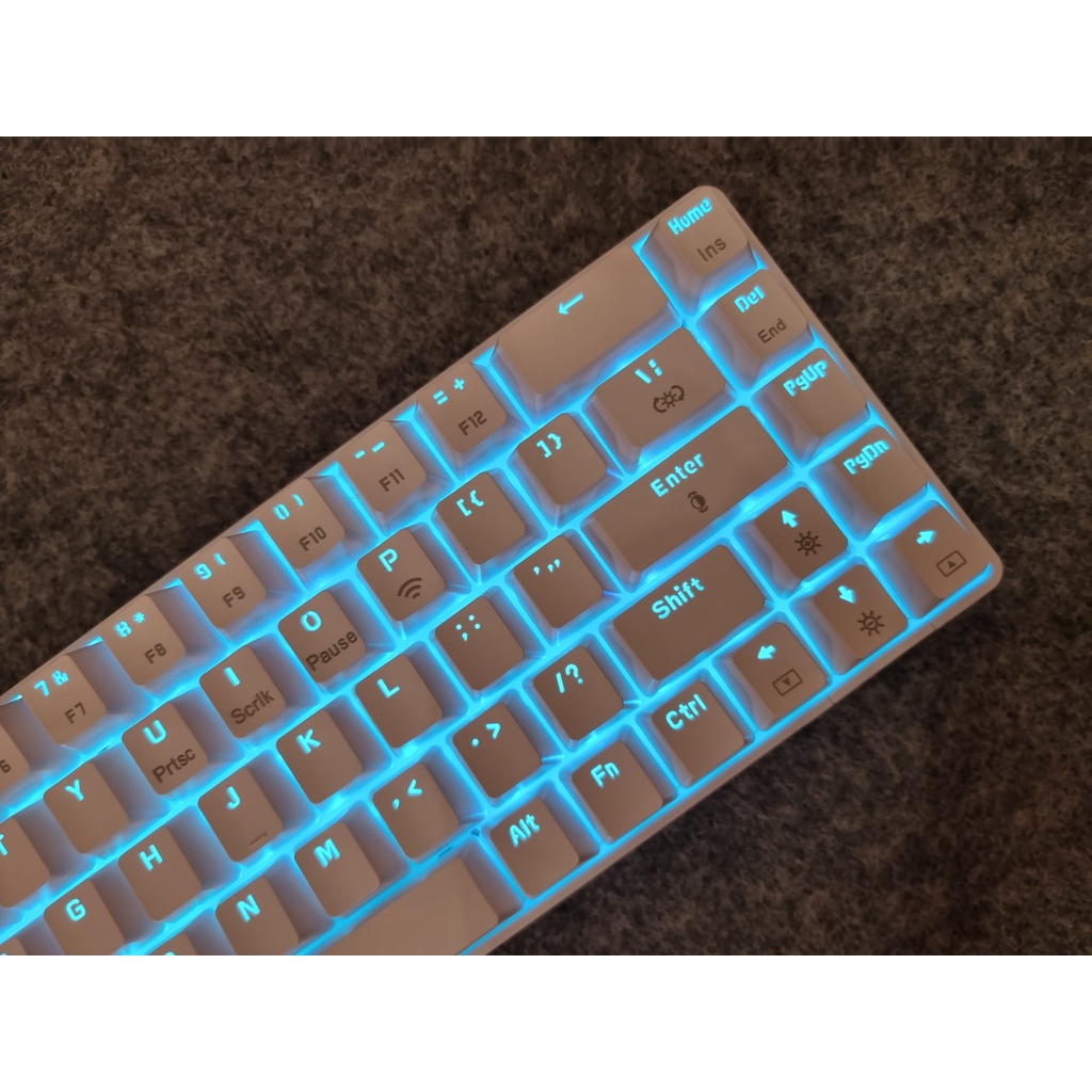 Bàn phím cơ Ajazz K685T White Hotswap Bluetooth 5.0 - Hàng chính hãng