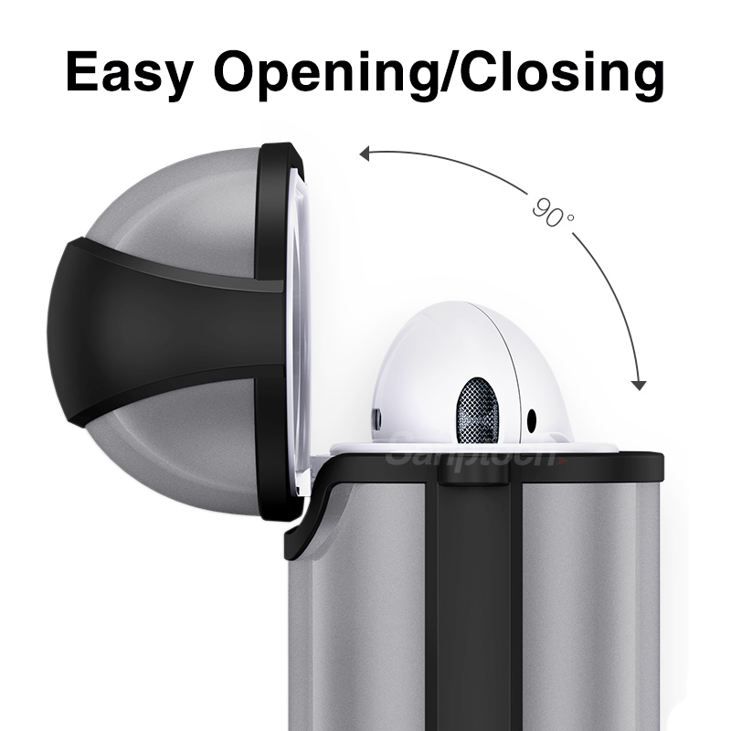 Sanptoch Vỏ Bảo Vệ Hộp Sạc Tai nghe không dây Apple AirPods Pro 1 / 2 / 3rd Generation Chống Sốc Màu Nhám Mờ Kèm Móc Khóa