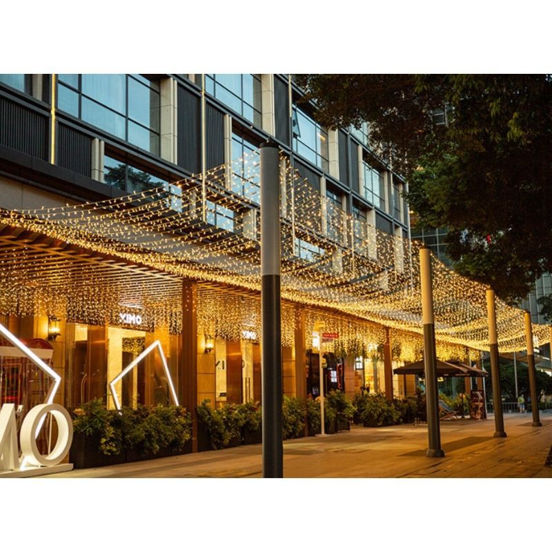 Dây đèn led trang trí 50 Mét, Đèn trang trí led kim cương cuốn dây cao cấp