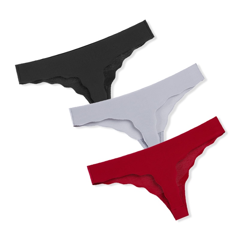 AOFEIQIKE Set 3 Quần Lót Không Đường May Mềm Mại Cho Nữ