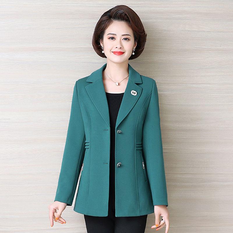 Áo Khoác Vest Phong Cách Phương Tây Thời Trang Xuân Thu 2022 Cho Phụ Nữ Trung Niên