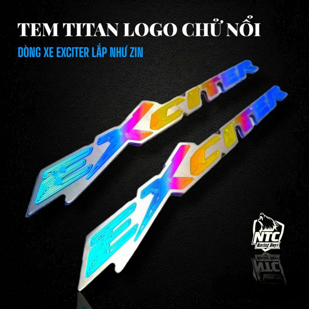Tem Titan chữ nổi các dòng xe có sẵn keo dán 3M dùng để trang trí làm đẹp nổi bật xế yêu của bạn, TEM AB, TEM EXCITERTEM