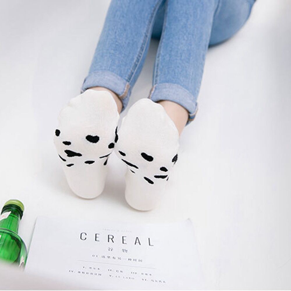 Tất ngắn cotton họa tiết hoạt hình 3D dễ thương