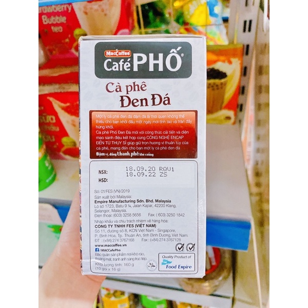 CAFE PHỐ SỮA ĐÁ VÀ ĐEN ĐÁ 240G