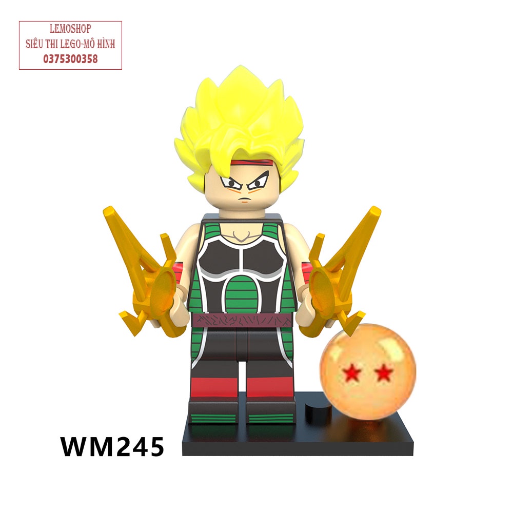 Đồ chơi xếp hình Minifigures nhân vật Dragon Ball : 7 viên ngọc rồng Lemoshop cao 4,5cm, đồ chơi trẻ em - WM 6032