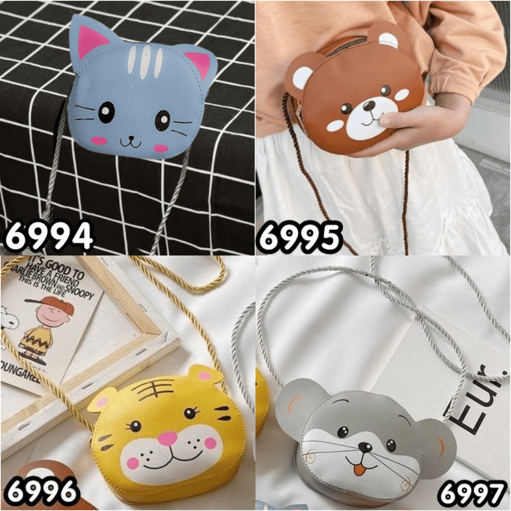 TÚI ĐEO CHÉO TRẺ EM NHIỀU CON VẬT DỄ THƯƠNG