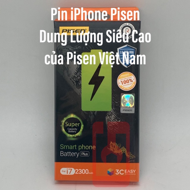 Pin iPhone Pisen Dung Lượng Siêu Cao của Pisen Việt Nam