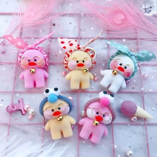 MÓC KHÓA VỊT MÁ HỒNG CUTE  😍
