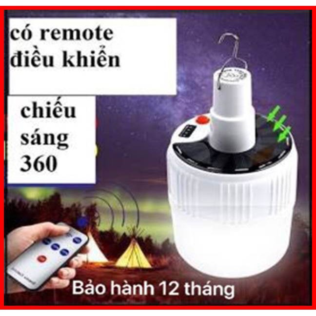 Đèn LED tích điện-Đèn năng lượng mặt trời công suất 100W, 42 bóng LED siêu sáng-5 chế độ sáng-có điều khiển từ xa