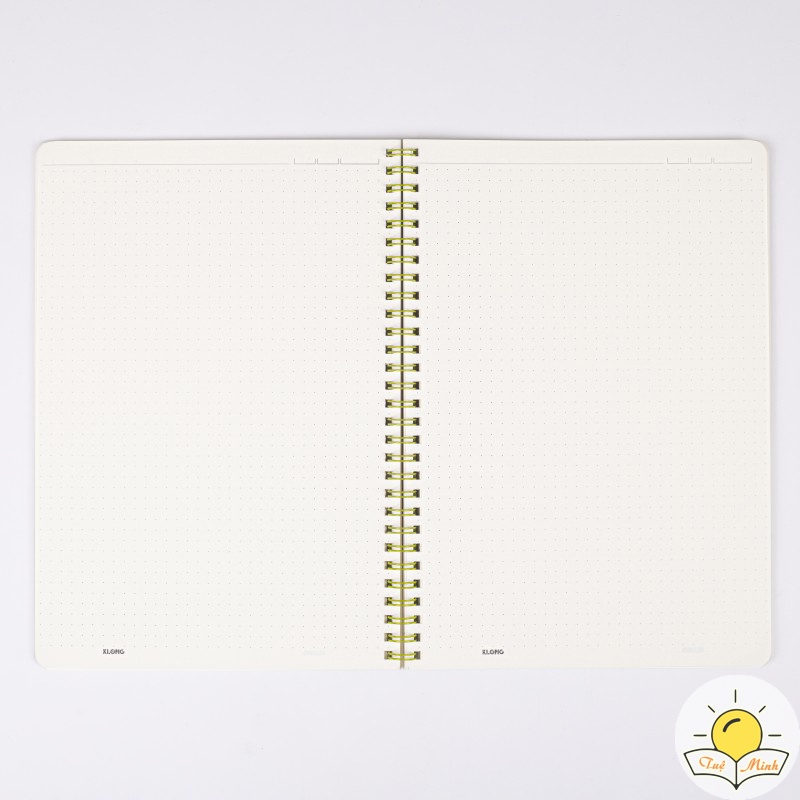 Vở B5 giấy dotgrid 80/120/200 trang bìa nhựa lò xo kép sổ Klong bìa màu Pastel