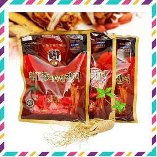 Kẹo Hồng Sâm Hàn Quốc, Túi 200g, Thơm Chất Sâm