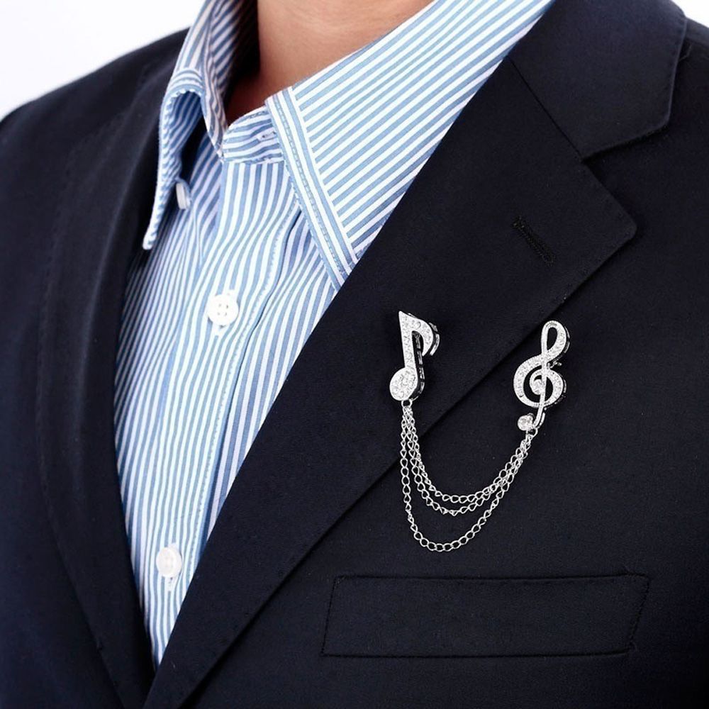 Ghim Cài Áo Hình Nốt Nhạc Thời Trang Cho Nam Nữ