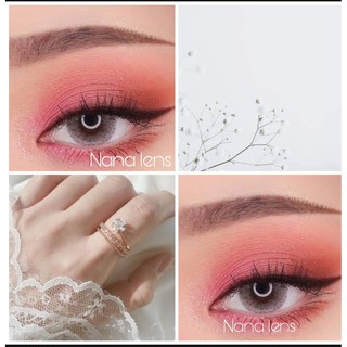 Lens kính áp tròng xám tây giãn vừa (lens sử dụng 12 tháng) tặng kèm khay