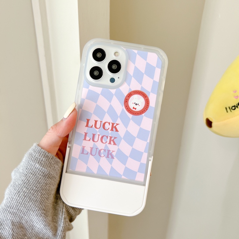 Ốp lưng iphoneỐp Điện Thoại  Kèm Giá Đỡ Tàng Hình Họa Tiết Hoạt Hình Dễ Thương Cho iphone 14 / 13Pro 12 / xs / 6 / 7 / 8PLUSDinuo case