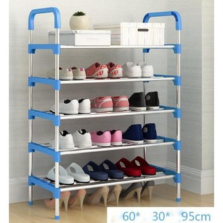 Kệ để giày dép khung inox 5 tầng tiện dụng