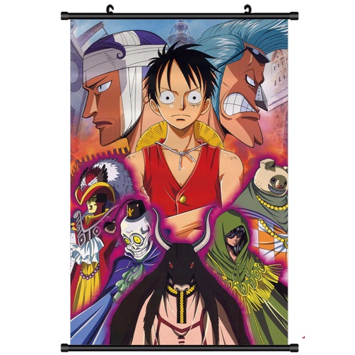 Tranh treo tường One Piece kích thước 60cm x 90cm cực kỳ đẹp cool ngầu