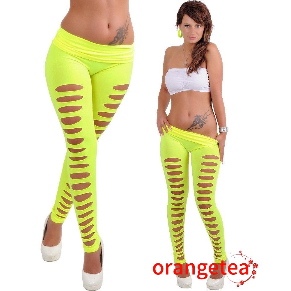 Quần legging bó sát khoét lỗ gợi cảm cho nữ | BigBuy360 - bigbuy360.vn