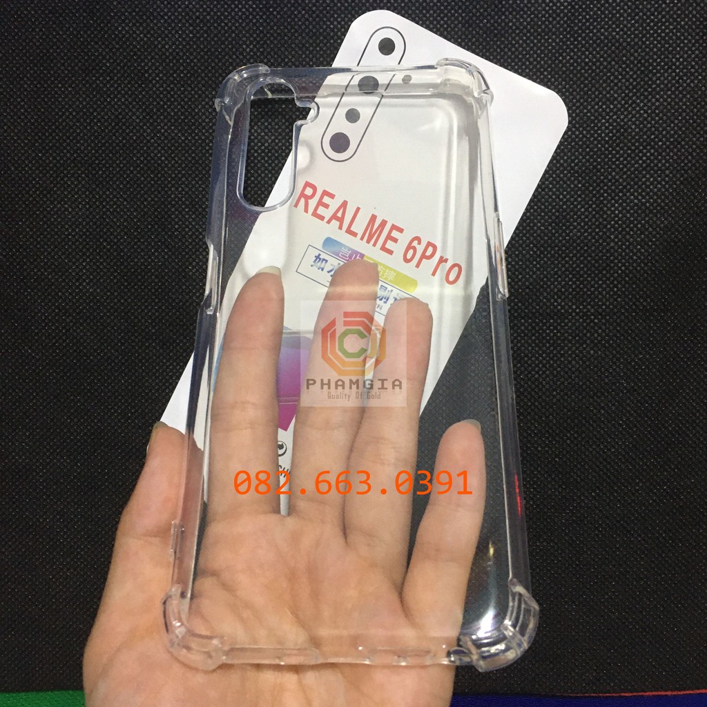 Ốp lưng chống sốc dẻo trong suốt dành cho Realme 6 pro