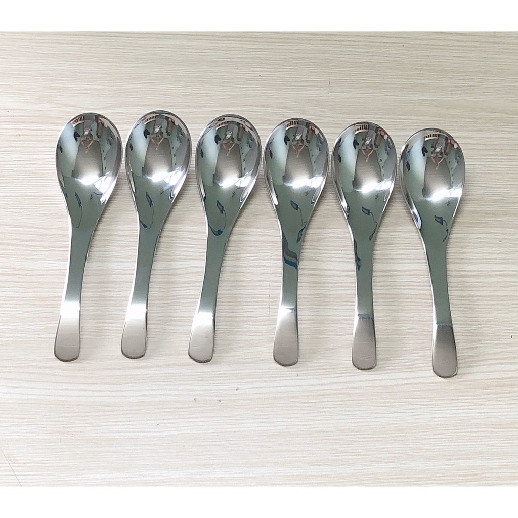 Muỗng soup lớn - Inox cao cấp - dài 17cm - Hiệu TH