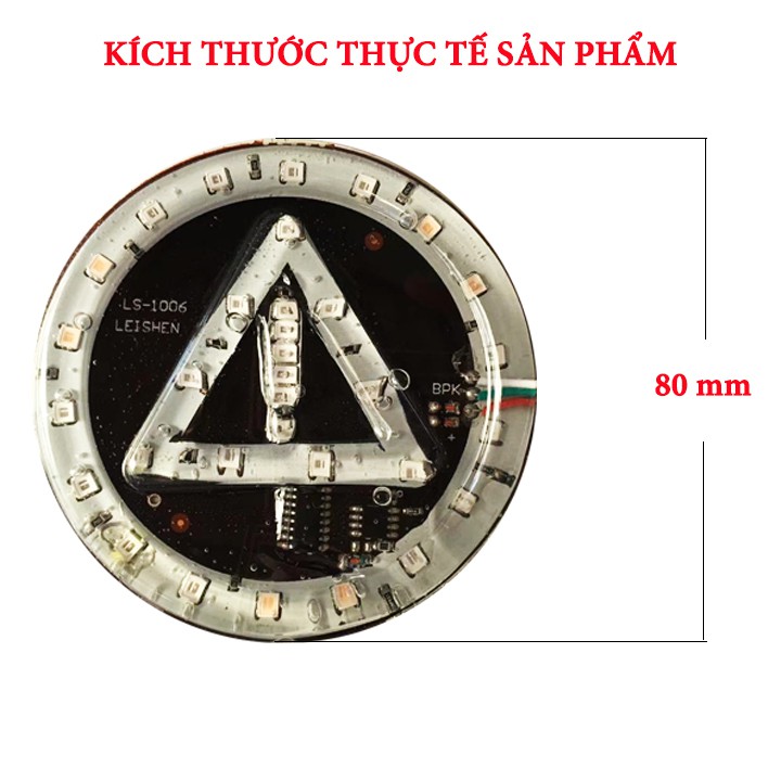 Đèn LED nháy chong chóng xoay có tam giác ở giữa