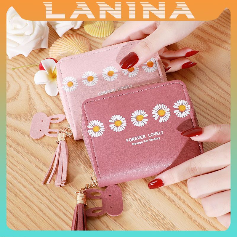 Ví nữ hoa cúc cầm tay mini ngắn cute nhỏ gọn bỏ túi thời trang giá rẻ NG13 | BigBuy360 - bigbuy360.vn