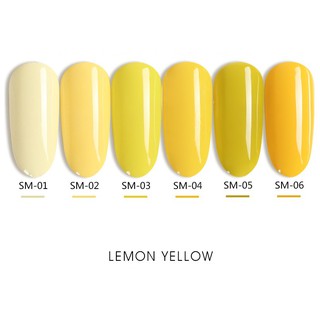 Set 6 màu sơn gel as vỏ đen mã sm