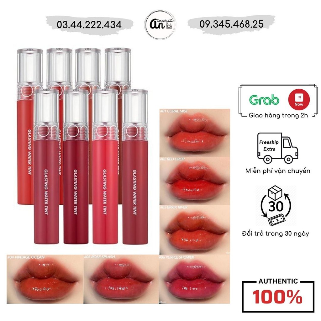 Son tint bóng siêu lì, căng mọng môi Hàn Quốc Romand Glasting Water Tint