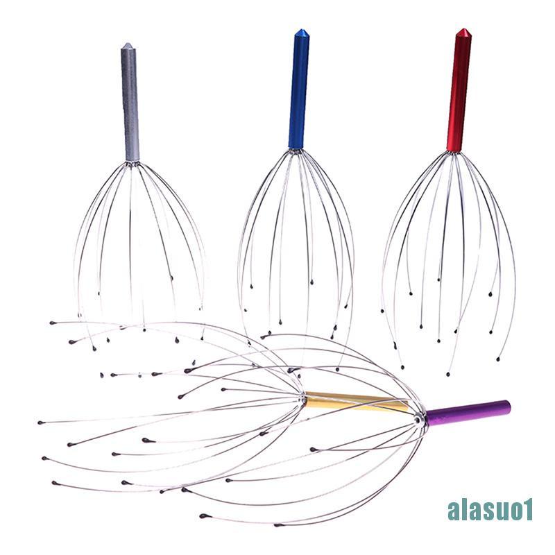 (Hàng Mới Về) Dụng Cụ Mát Xa Da Đầu Hình Bạch Tuộc 12 Nhánh Giúp Thư Giãn