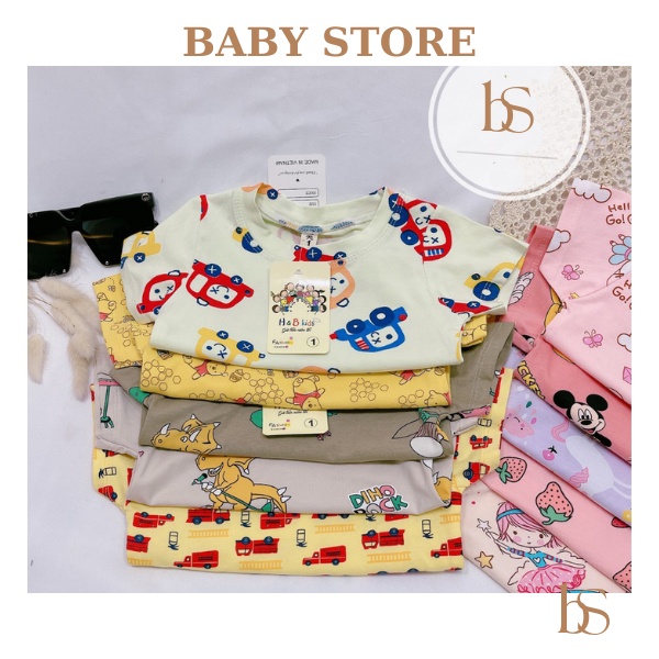 😍SALE😍 Đồ bộ cotton cho bé trai, bé gái mùa hè. Đồ ngủ, quần áo ngủ trẻ em dễ thương