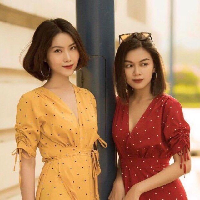 Maxi bi xẻ tà 2 màu (kèm hình thật) | BigBuy360 - bigbuy360.vn