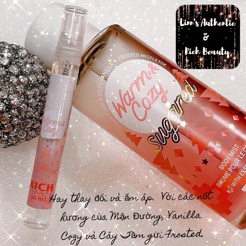 WARM COZY SUGARED - Xịt Thơm Body Mist Victoria’s Secret Usa