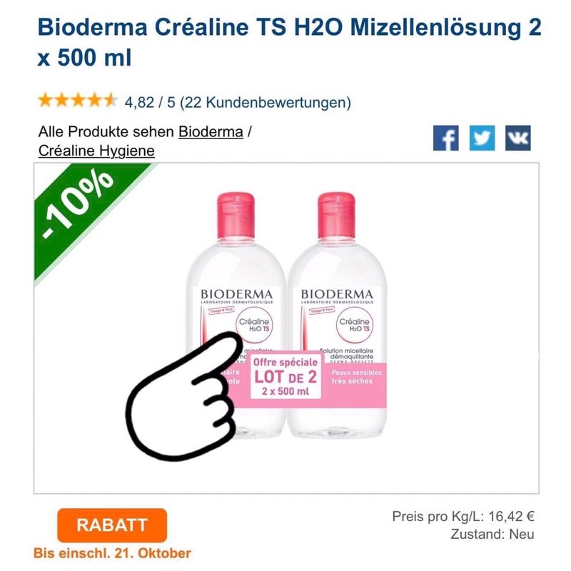Tẩy trang Bioderma hồng 500ml | BigBuy360 - bigbuy360.vn