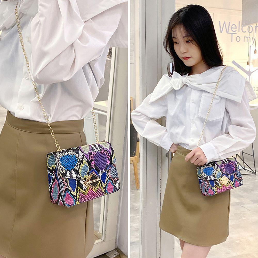 UUMIR Túi Đeo Vai Đựng Điện Thoại Họa Tiết Da Rắn Thời Trang