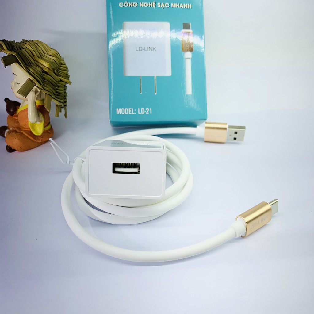 Bộ sạc nhanh Type C chính hãng Ldlink cho Samsung/vivo/oppo/huawei/vsmart/nokia/redmi/relame
