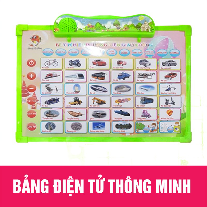 Bảng học điện tử thông minh 6 chủ đề Anh- Việt cho bé