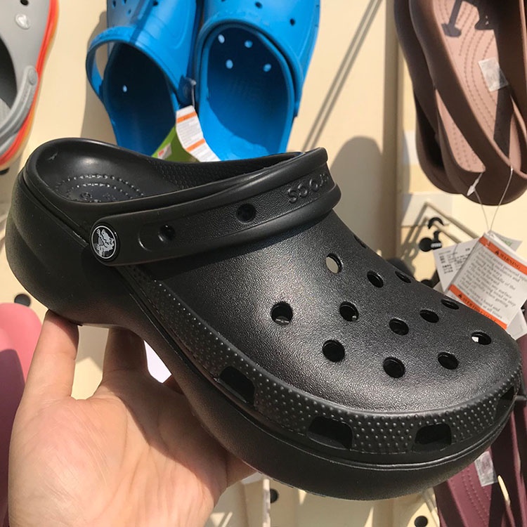 CROCS Guốc Cao 4.1cm Phong Cách Cổ Điển Cho Nữ#206750