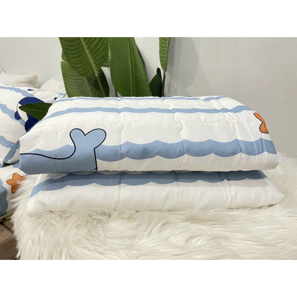 Set ga gối chăn hè chần bông 5 món Emmibedding Store
