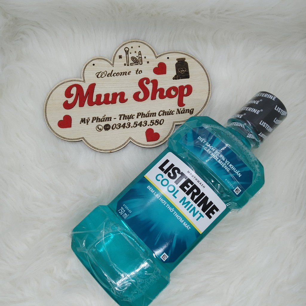 Nước súc miệng diệt khuẩn LISTERINE COOL MINT