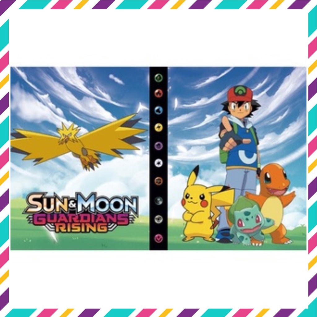 Album pokemon, sách sưu tầm thẻ pokemon đựng được 120 thẻ bài pokemon
