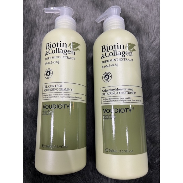 DẦU GỘI XẢ BIOTIN COLLAGEN VOUDIOTY  DÀNH CHO TÓC DẦU 1000ML