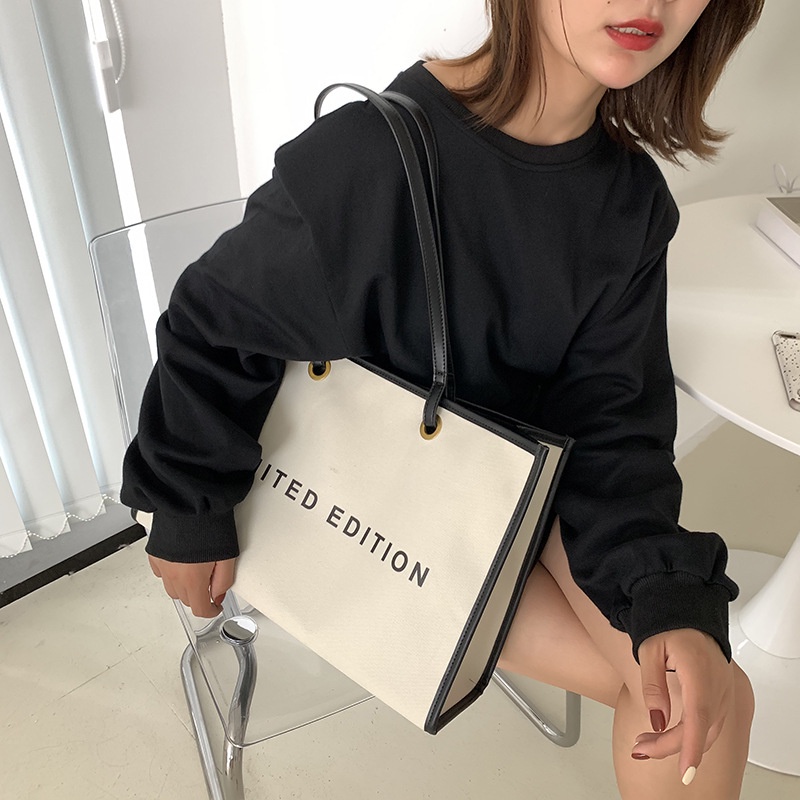 Túi xách vải canvas IELGY sức chứa lớn thời trang