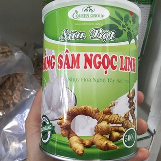 Sữa bột Hồng Sâm Ngọc Linh Nhụy Hoa Nghệ Tây Saffron [500gr/hộp] HSD 2024