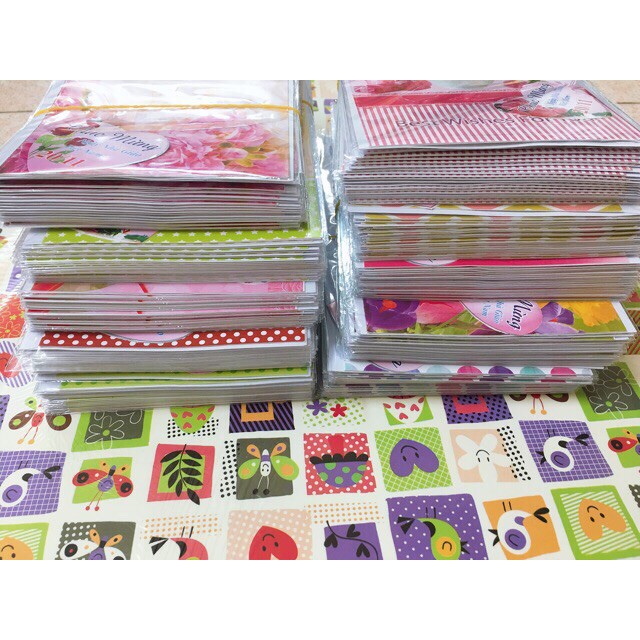 Combo 50 chiếc bưu thiếp chúc mừng siêu đẹp mẫu mới Kích thước 10,5 x 18,5 cm